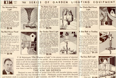 Kim Garden Lighting brochure 1934