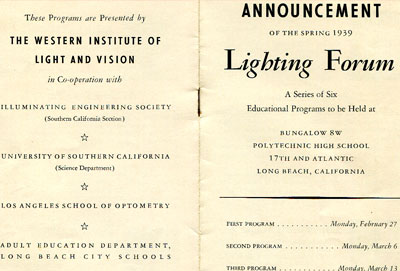 Lighting Forum brochure  1939-1